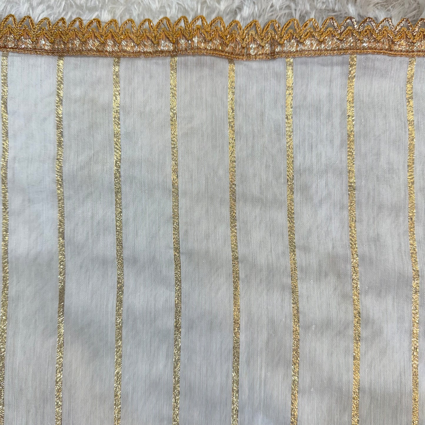 Chanderi Dupatta With Border (Dyeable)