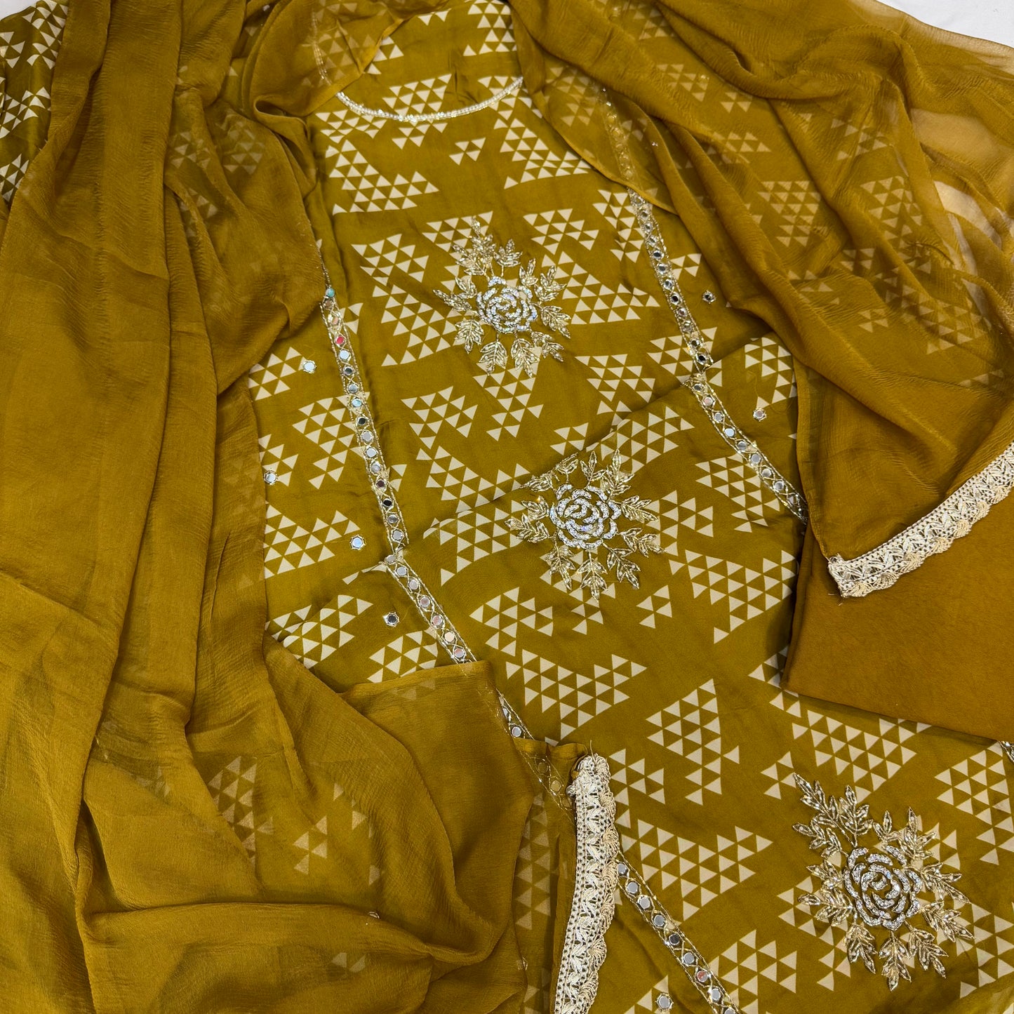 Beautiful Hand Embroidered Georgette Suit