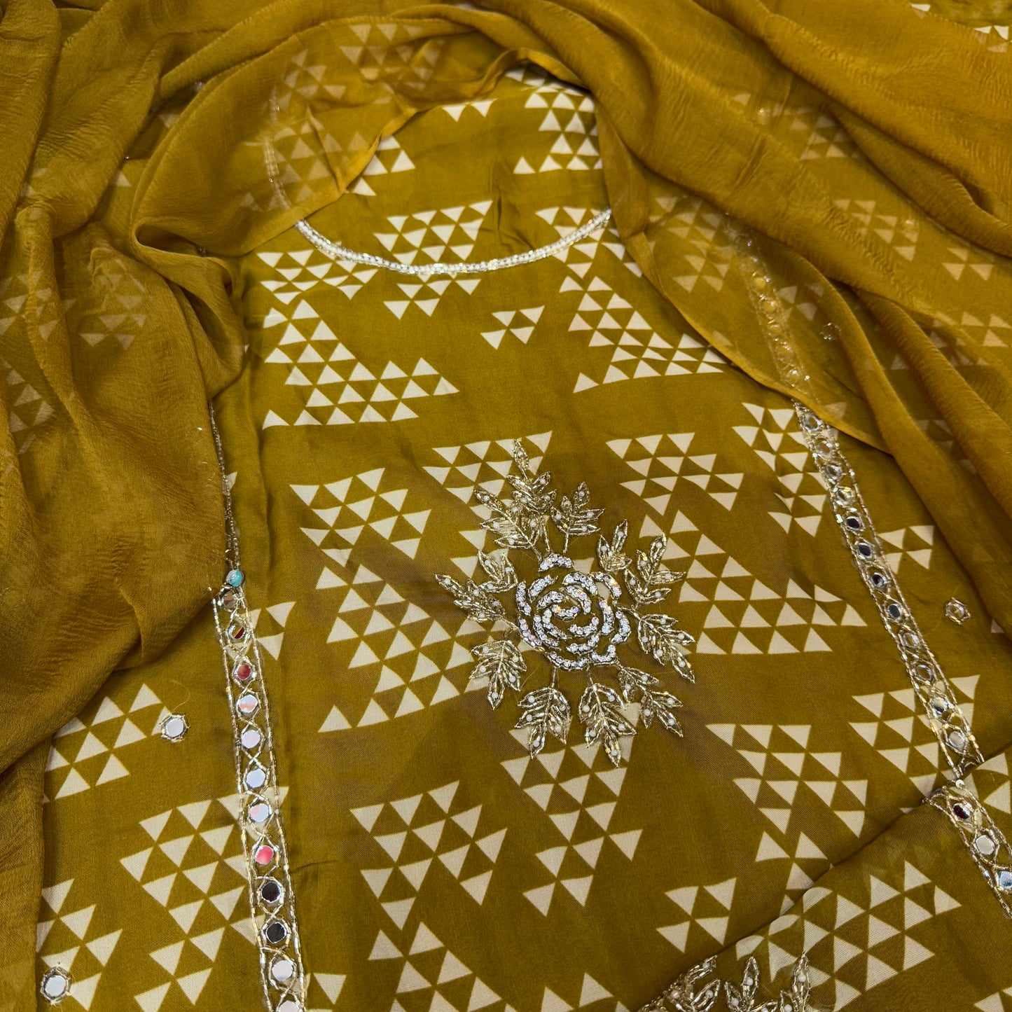 Beautiful Hand Embroidered Georgette Suit