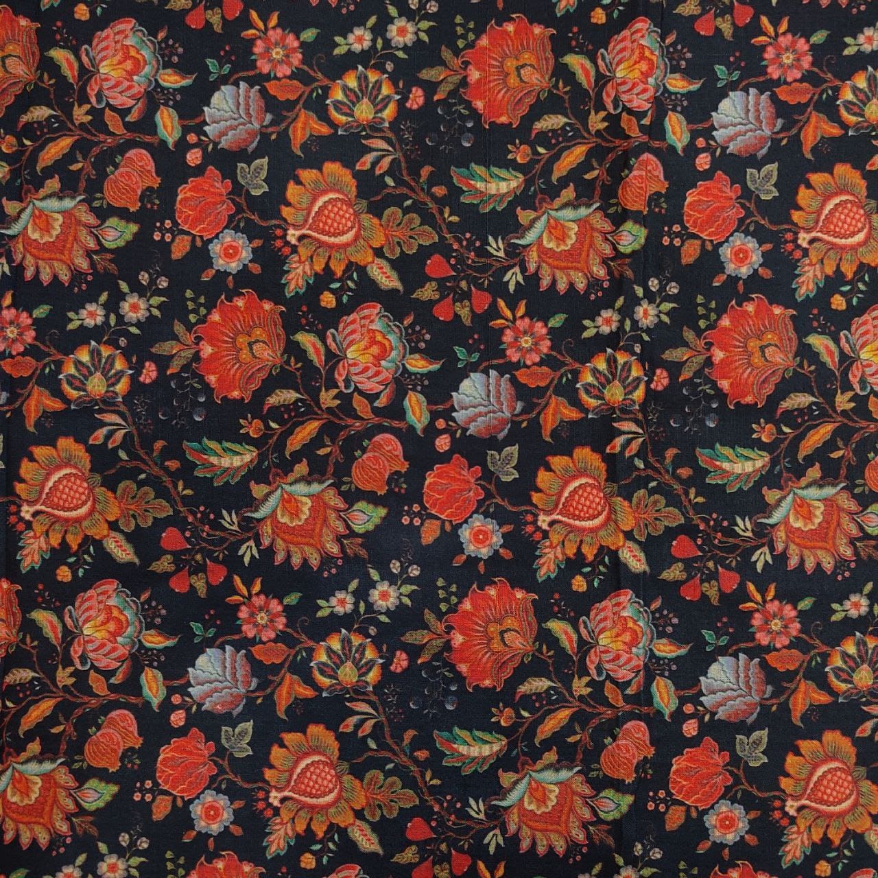 Printed Cotton Viscose Fabric