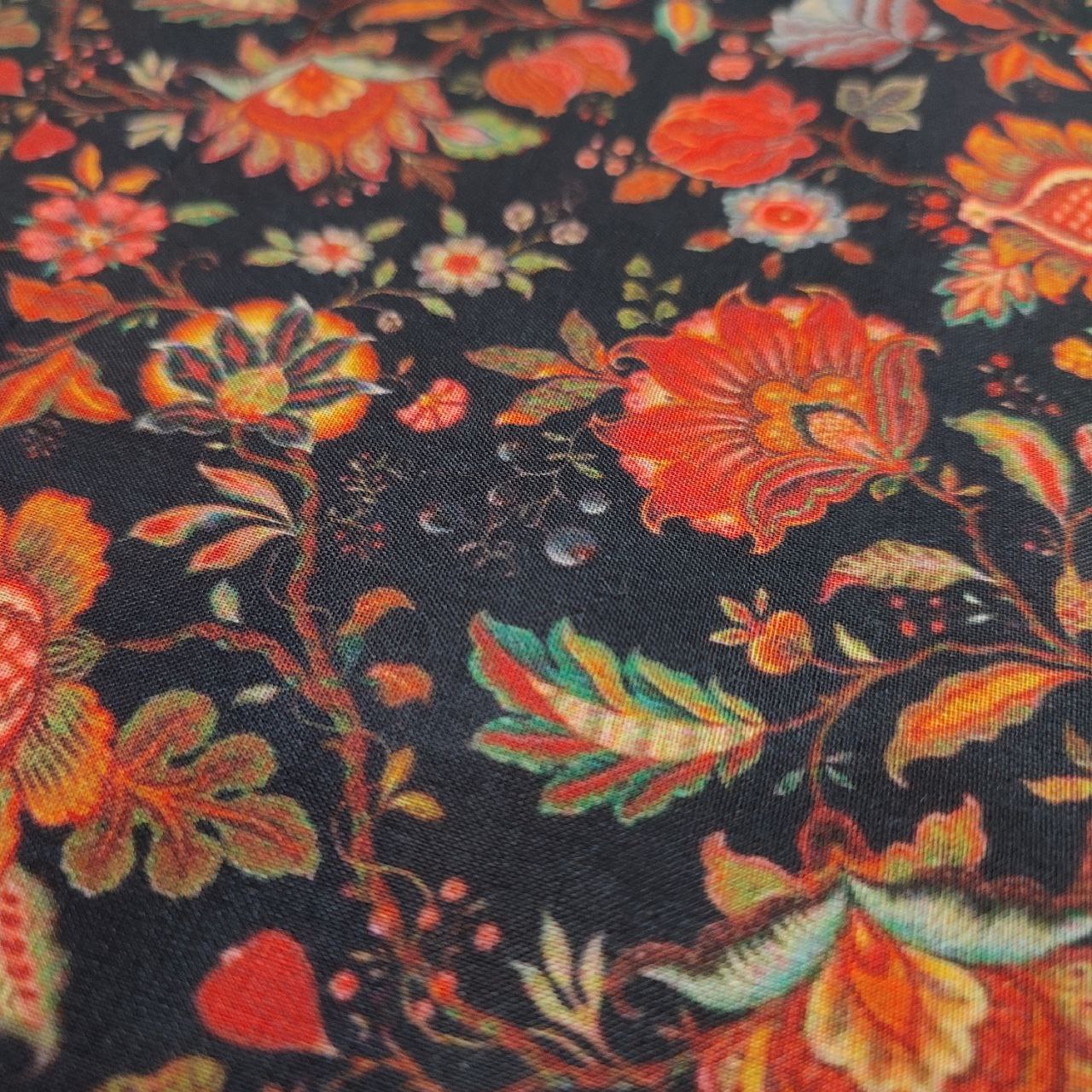 Printed Cotton Viscose Fabric