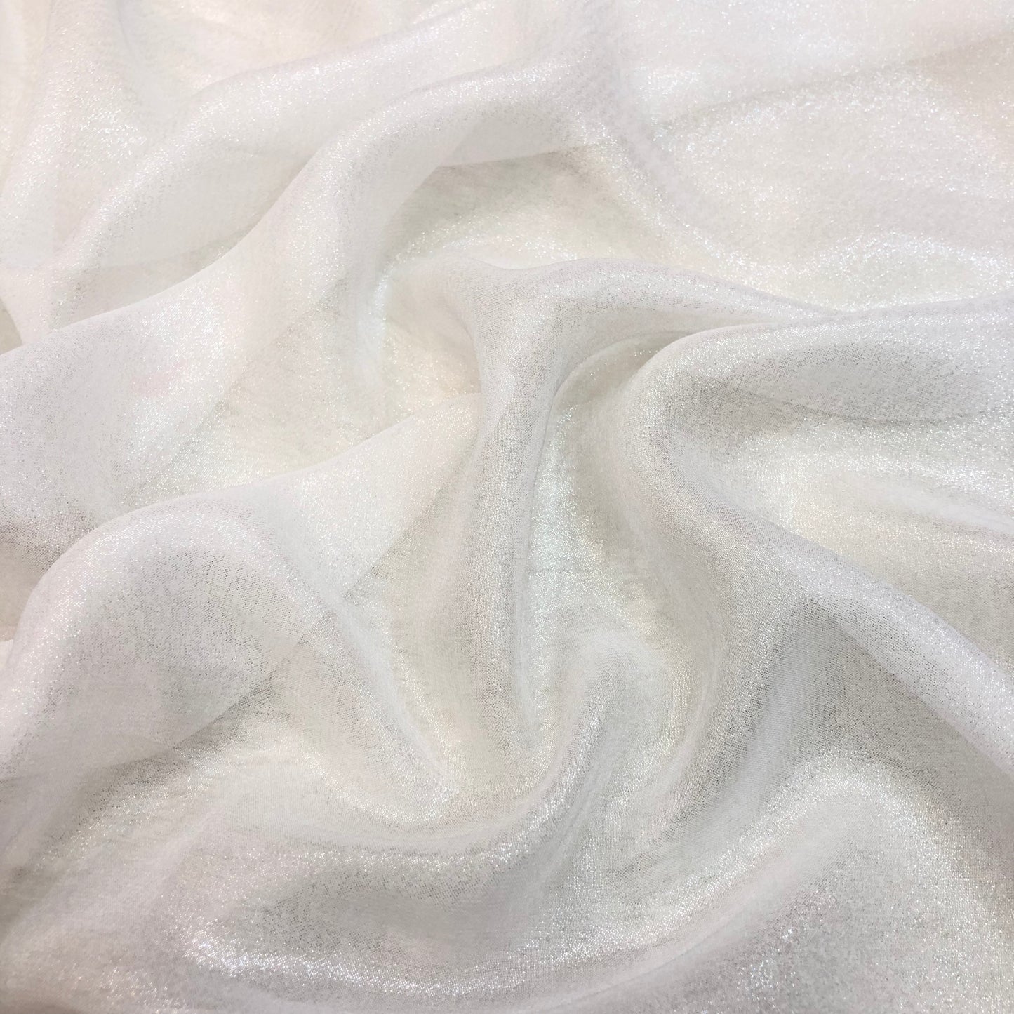 Silver Shimmer Georgette