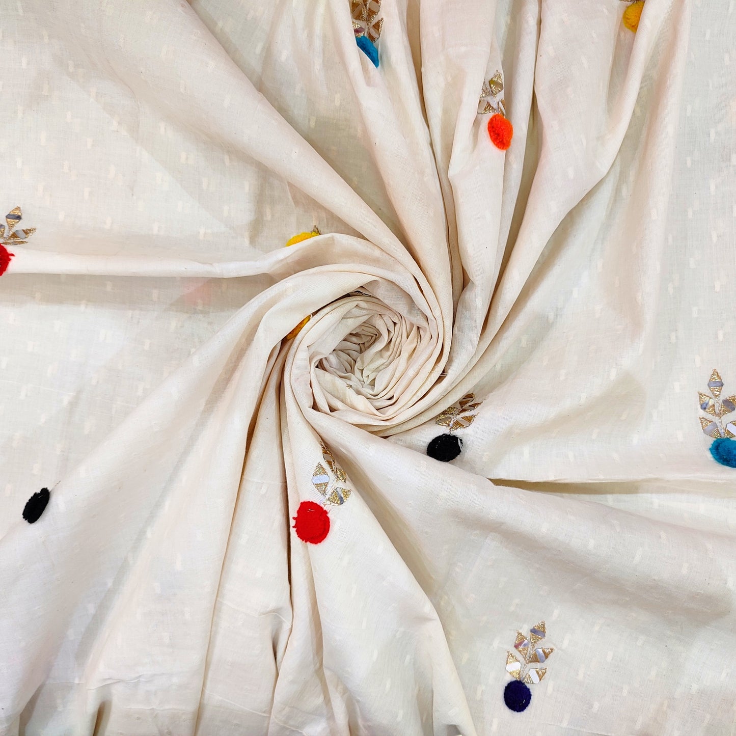 Hand Embroidered Suit Fabric