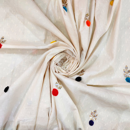 Hand Embroidered Suit Fabric