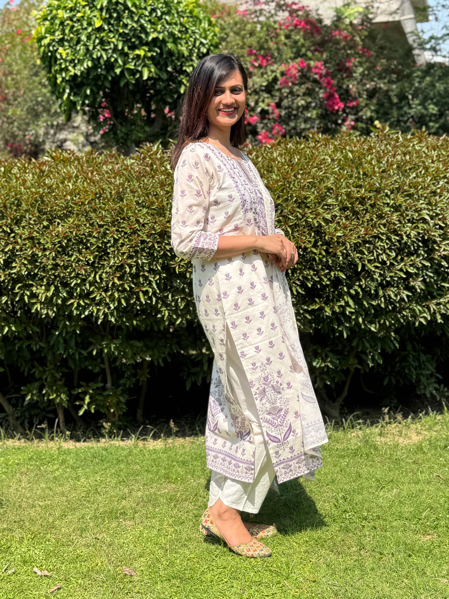 Beautiful Hand Embroidered Kurta Set