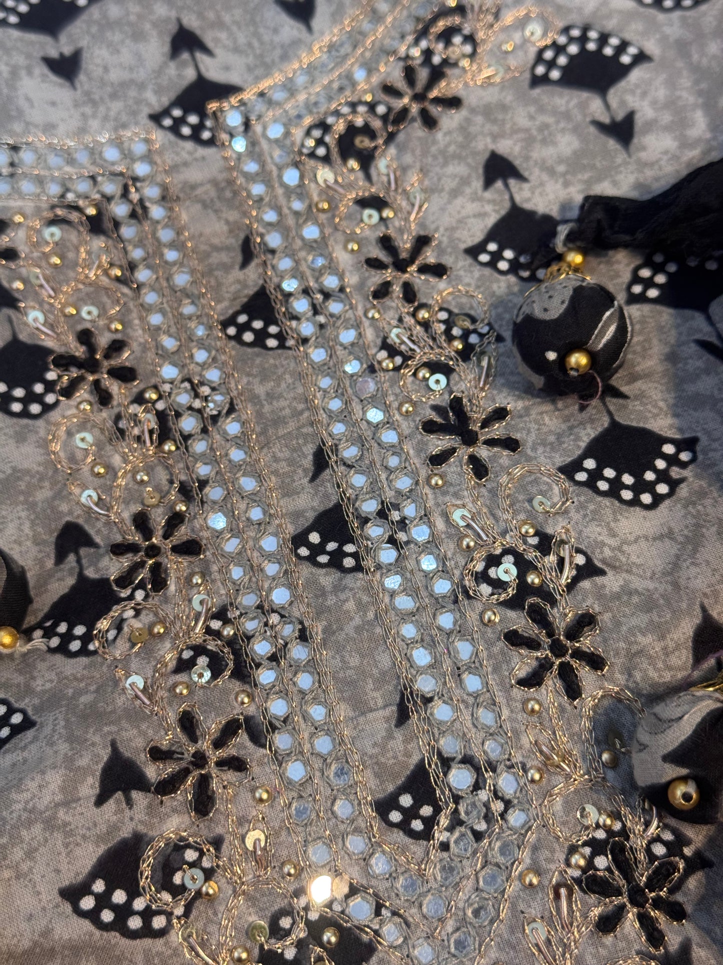Beautiful Hand Embroidered Cotton Suit