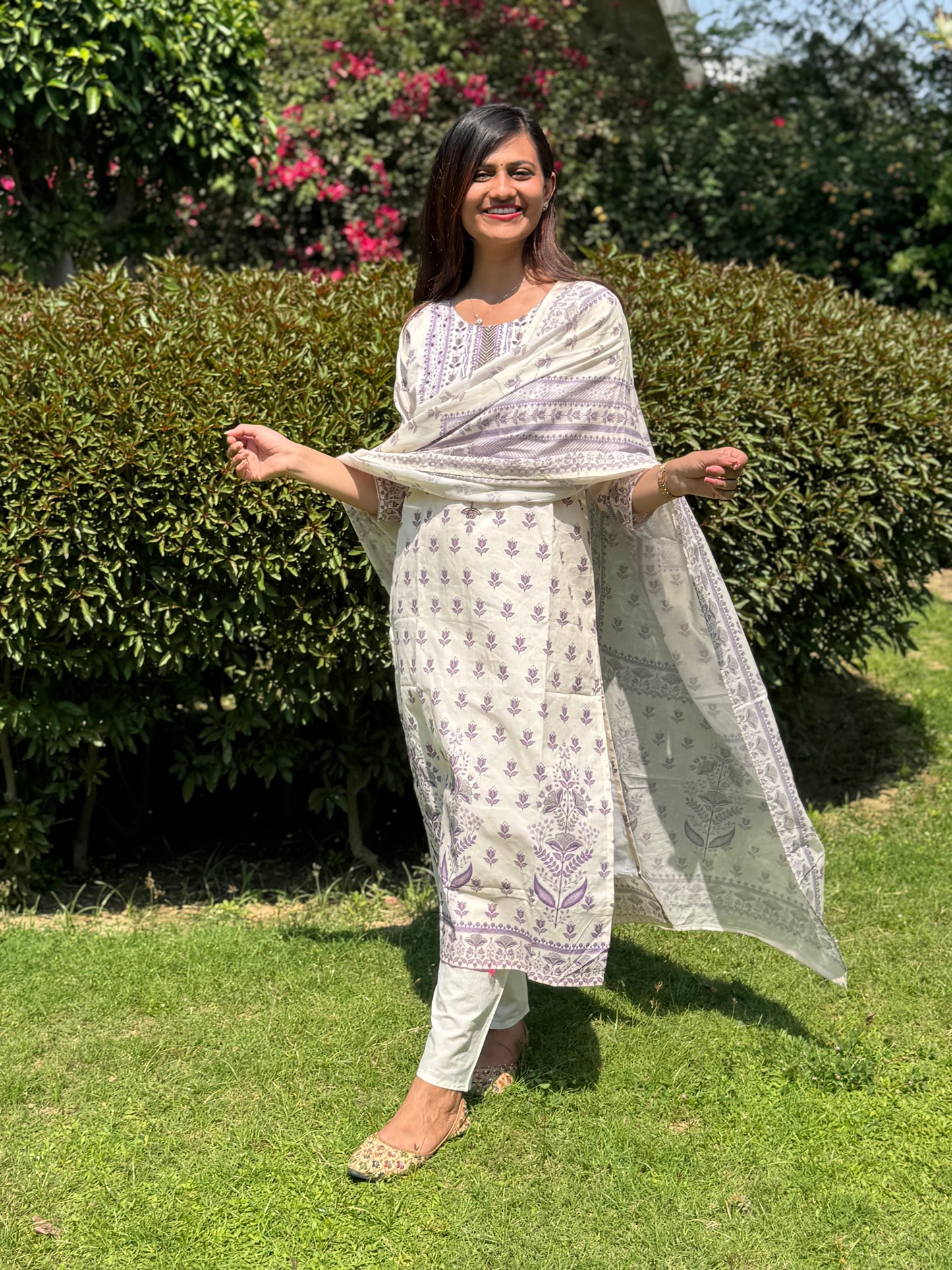 Beautiful Hand Embroidered Kurta Set