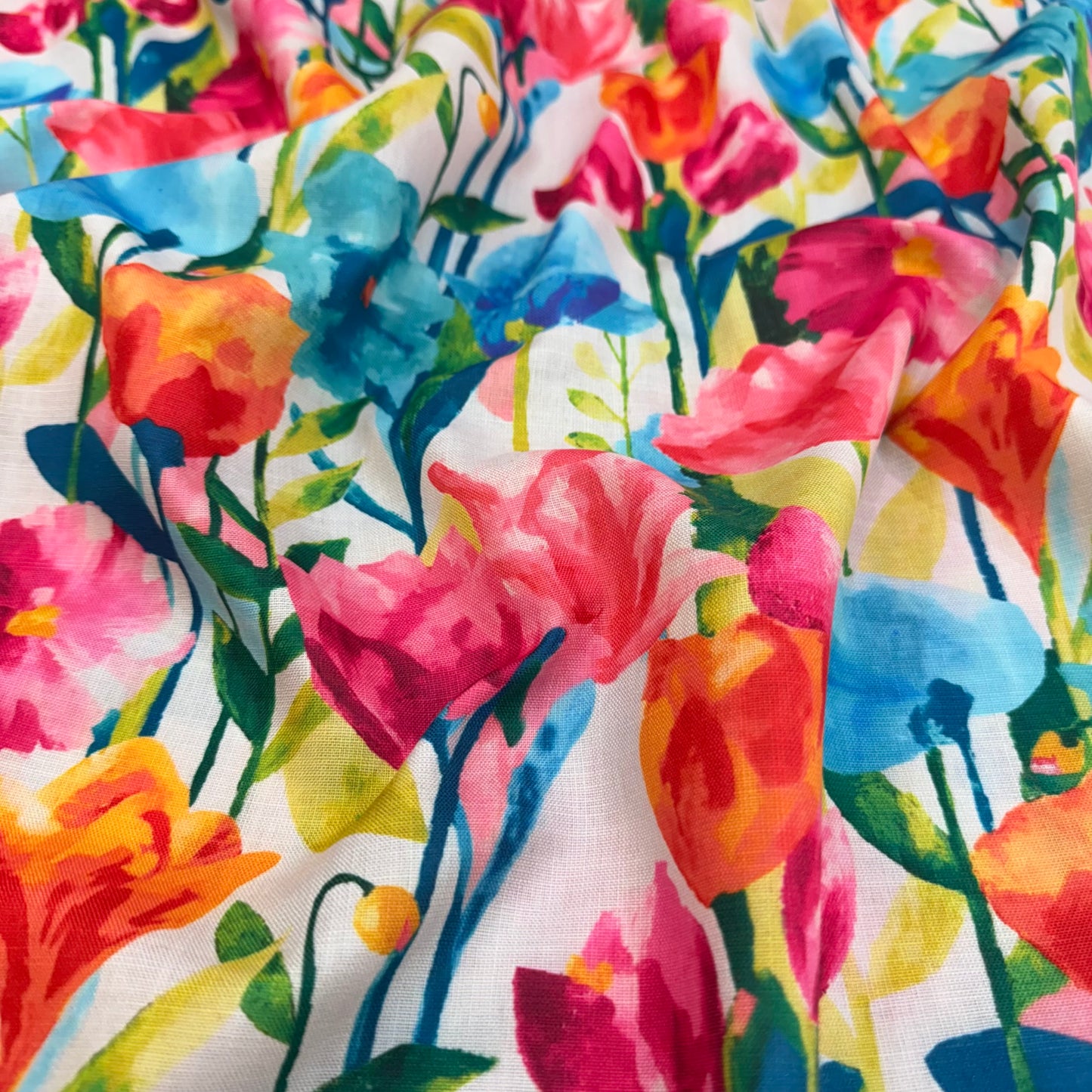 Premium Cotton Viscose (Floral Print)