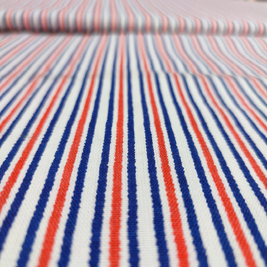 Khadi Cotton Stripes Fabric