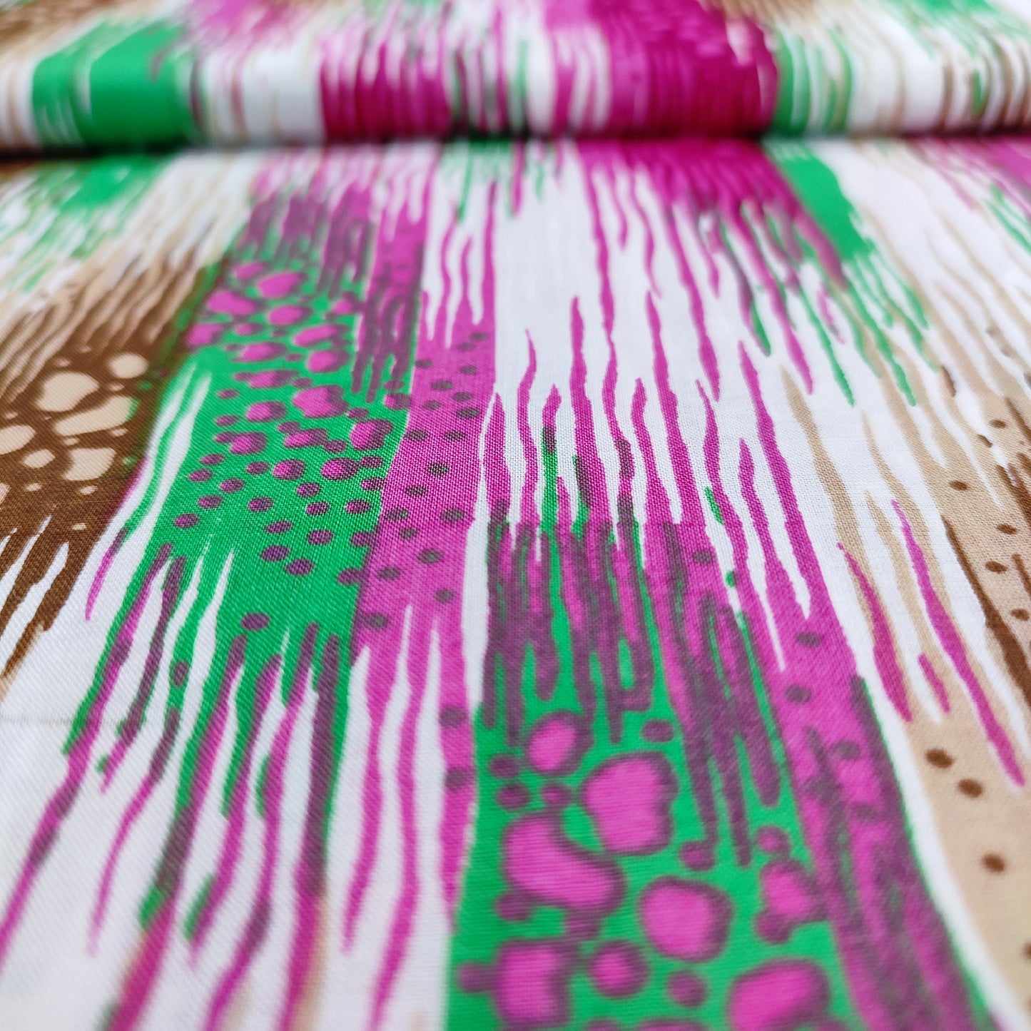 Abstract Colorful Printed Cotton