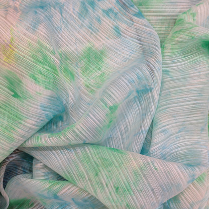 Shimmer Tie Dye Georgette Fabric