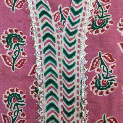 Printed Pant Kurta Set With Printed Cotton Dupatta