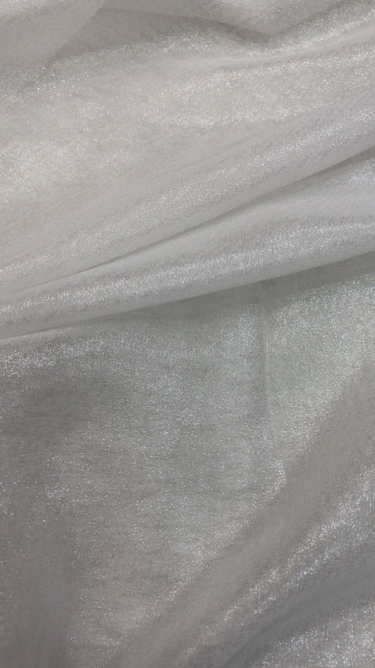 Silver Shimmer Georgette