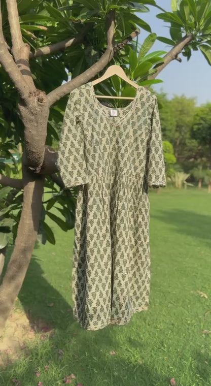 Beautiful Nyra Cut Kurta With Gota Work
