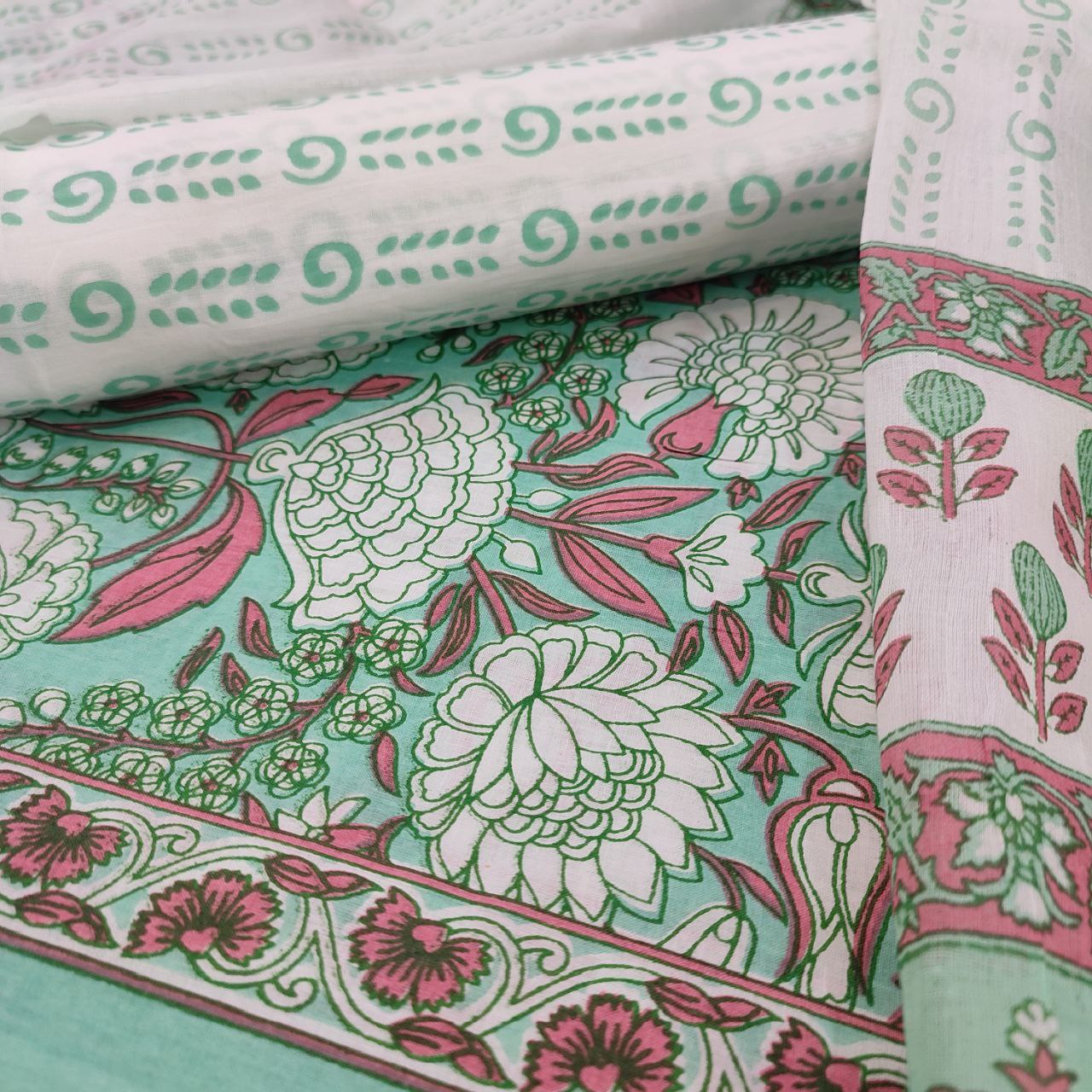 Jaipuri Block Print Cotton Suit